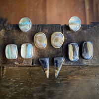 Champagne/Rosè Sapphire Stud Earrings